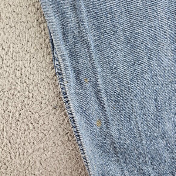 Levis Jeans Mens 38x34 Blue 505 Regular Fit Straight Leg Modern Work Pants - Picture 3 of 16